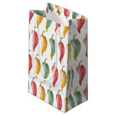 Chili Pepper Kleine Geschenktasche Geschenktüte (Vorderseite Schrägansicht)