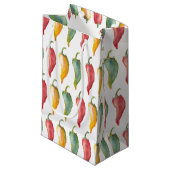Chili Pepper Kleine Geschenktasche Geschenktüte (Vorderseite Schrägansicht)