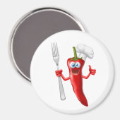 Chili Pepper Magnet (Vorderseite/Rückseite)