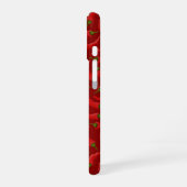 Chili Pepper mit Flame Heart iPhone Case 16 Hülle (Linke Seite)