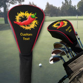 Chili Pepper mit Flamme Golf Headcover