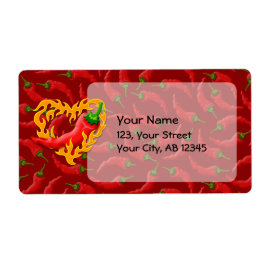 Chili Pepper mit Flammenherz