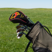 Chili Pepper mit Flammenherz Golf Headcover (In SItu)