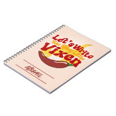 Chili Pepper Motivierend Notebook Notizblock (Linke Seite)