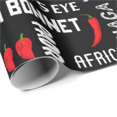 Chili Pepper Names Pattern | jamaikanisches Kochen Geschenkpapier (Rolleneckpunkt)