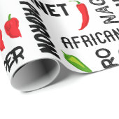 Chili Pepper Names Pattern | jamaikanisches Kochen Geschenkpapier (Rolleneckpunkt)