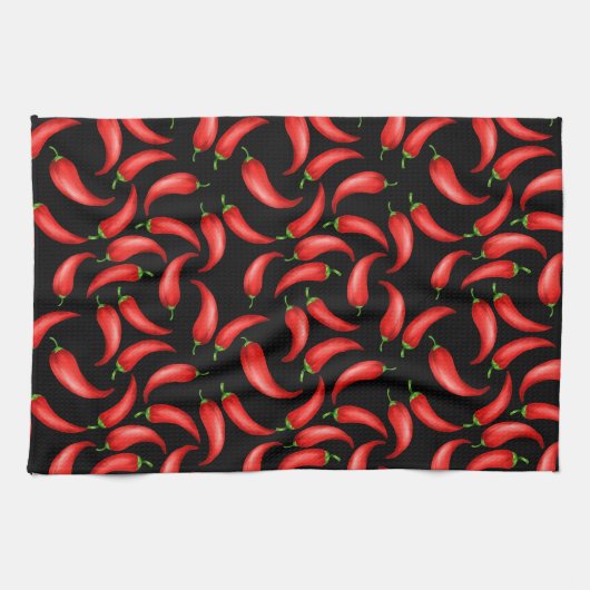 Chili Pepper Pattern Küchentuch (Horizontal)