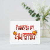 Chili Pepper Power Postkarte (Stehend Vorderseite)