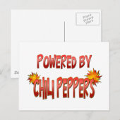 Chili Pepper Power Postkarte (Vorne/Hinten)