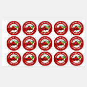 Chili Pepper Preserve Etiketten (Blatt)