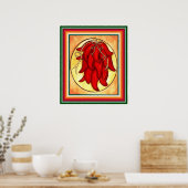 Chili Pepper Print Poster (Küche)