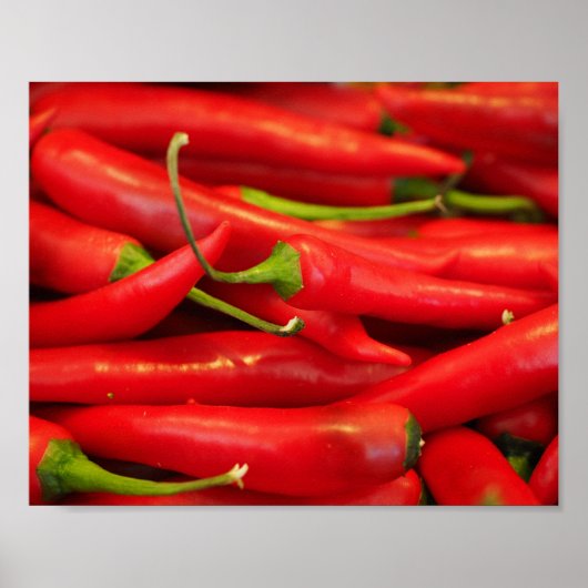 Chili Pepper Red Hot Poster (Vorne)