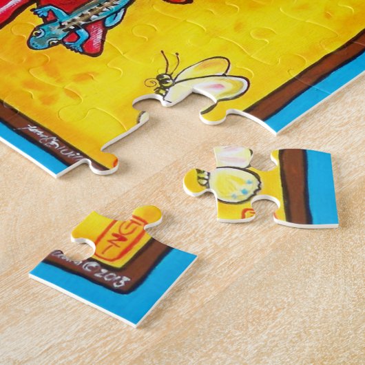 Chili Pepper Ristra Lizard Puzzle im Südwesten des (Seite)