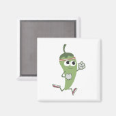 Chili Pepper Runner Magnet (Vorderseite/Rückseite)