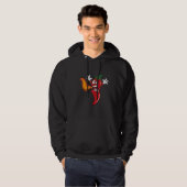 Chili Pepper Speit Fire Hot Sauce Chili Hoodie (Vorne ganz)