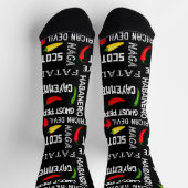 Chili Pepper Spicy Food Jamaikanisches Kochen Socken (Oben)