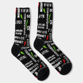 Chili Pepper Spicy Food Jamaikanisches Kochen Socken (Rechts)