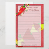 Chili Pepper Stationery Briefpapier (Vorne/Hinten)