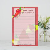 Chili Pepper Stationery Briefpapier (Stehend Vorderseite)