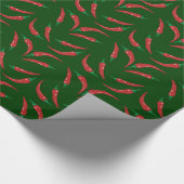 Chili Pepper ~ Wärmemuster Geschenkpapier (Ecke)