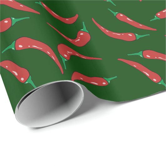 Chili Pepper ~ Wärmemuster Geschenkpapier (Rolleneckpunkt)