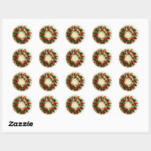 Chili Pepper Wreath Stickers (Blatt)