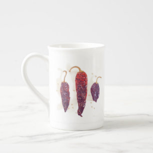 CHILI PEPPERS Bone China Tasse