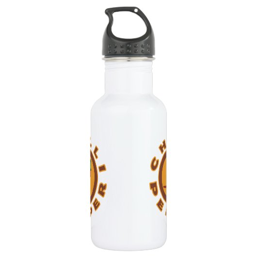 Chili Pfeffer Edelstahlflasche (Rückseite)