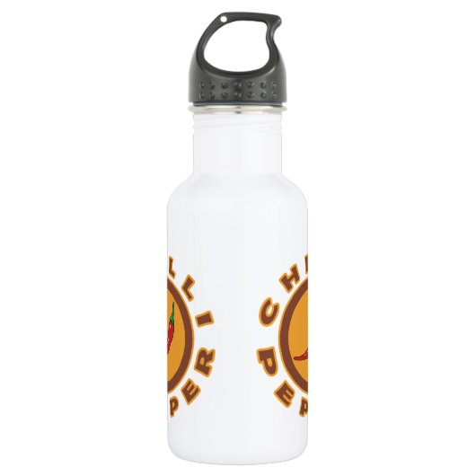 Chili Pfeffer Edelstahlflasche (Vorderseite)