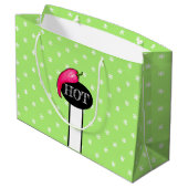 Chili Pfeffer Große Geschenktüte (Rückseite Schrägansicht)