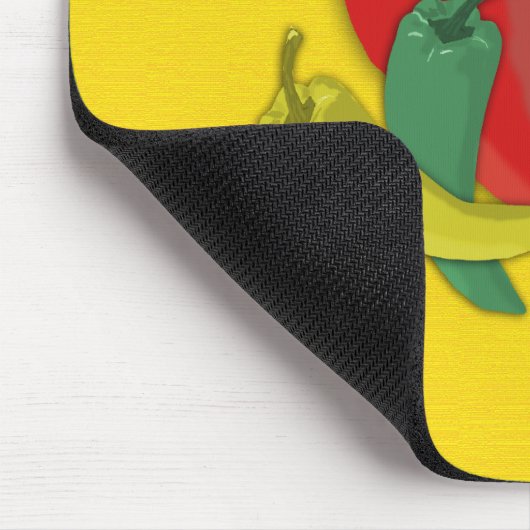 Chili-Pfeffer-Gruppe Mousepad (Ecke)