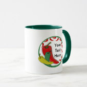 Chili-Pfeffer-Gruppen-Kreis Frame3 Tasse (VorderseiteRechts)