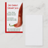 Chili-Pfeffer-heißer roter PfefferSalsa Visitenkarte (Vorne/Hinten)