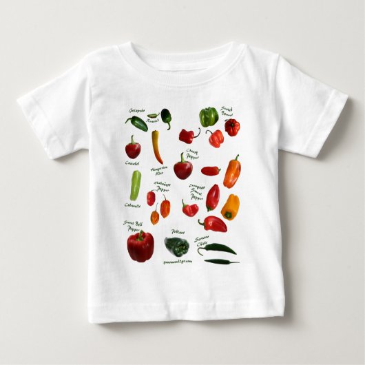 Chili-Pfeffer Identifikation Baby T-shirt (Vorderseite)