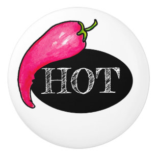 Chili Pfeffer Keramikknauf
