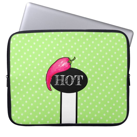 Chili Pfeffer Laptopschutzhülle (Vorderseite)