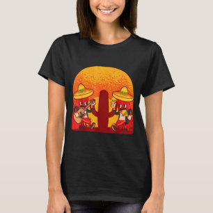 Chili-Pfeffer-Mariachi-Band rote Chilis scharfes E T-Shirt