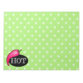 Chili Pfeffer Notizblock (Vorderseite)