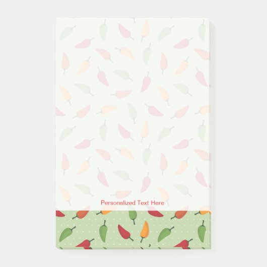 Chili-Pfeffer Post-it Klebezettel (Vorderseite)