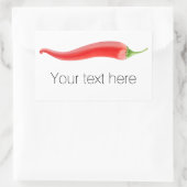 Chili Pfeffer Rechteckiger Aufkleber (Tasche)
