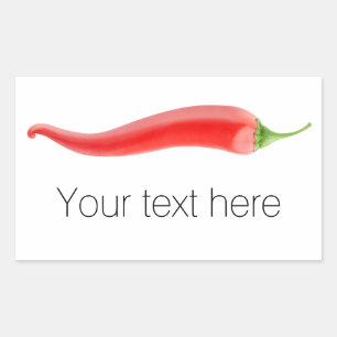 Chili Pfeffer Rechteckiger Aufkleber