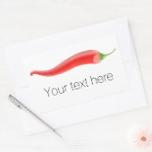 Chili Pfeffer Rechteckiger Aufkleber (Umschlag)
