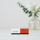 Chili-Pfeffer-rotes und Limones grünes Mini Visitenkarte (Stehend Vorderseite)