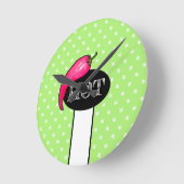 Chili Pfeffer Runde Wanduhr (Winkel)