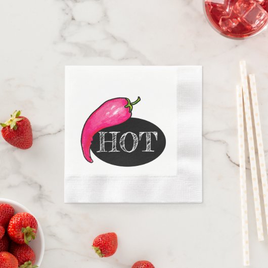 Chili Pfeffer Serviette (Beispiel)