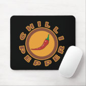 Chili Pfeffer, würzig Mousepad (Mit Mouse)