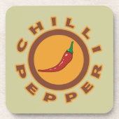 Chili Pfeffer, würzig Untersetzer (Vorderseite)