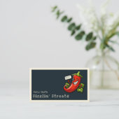 Chili Pfefferkartografie Visitenkarte (Stehend Vorderseite)