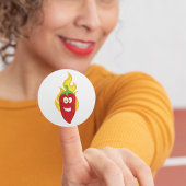 Chili-Pfefferklammer Runder Aufkleber