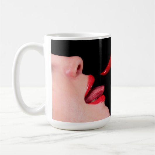 Chili Pfefferlippen Kaffeetasse (Links)